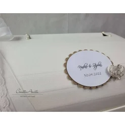 Hochzeitsgeschenke|CreativAnita Briefbox Truhe VINTAGE mit Birkenherz Hochzeit Kartenbox