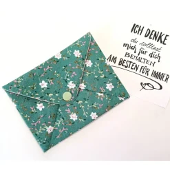 Geldgeschenke|DittesDIESundDAS Briefumschlag, 13,5cm x 10,5cm, Baumwollstoff, Geschenkverpackung, Liebesbrief