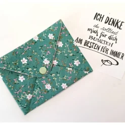 Geldgeschenke|DittesDIESundDAS Briefumschlag, 13,5cm x 10,5cm, Baumwollstoff, Geschenkverpackung, Liebesbrief