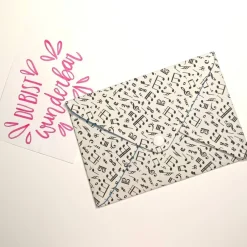Geldgeschenke|DittesDIESundDAS Briefumschlag, Musik, 17,5 cm x 12 cm, Geschenkverpackung, Liebesbrief