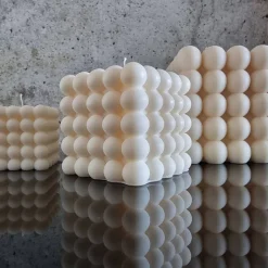 Hot Bubble Cube Kerze – Handgemachte Sojawachs-Kerze in modernem Design, dekorativ und nachhaltig Tischdekoration