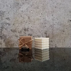 Hot Bubble Cube Kerze – Handgemachte Sojawachs-Kerze in modernem Design, dekorativ und nachhaltig Tischdekoration
