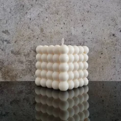 Hot Bubble Cube Kerze – Handgemachte Sojawachs-Kerze in modernem Design, dekorativ und nachhaltig Tischdekoration