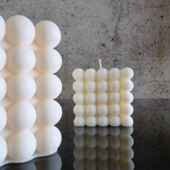 Hot Bubble Cube Kerze – Handgemachte Sojawachs-Kerze in modernem Design, dekorativ und nachhaltig Tischdekoration