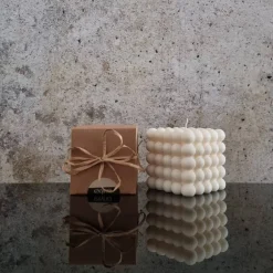 Hot Bubble Cube Kerze – Handgemachte Sojawachs-Kerze in modernem Design, dekorativ und nachhaltig Tischdekoration