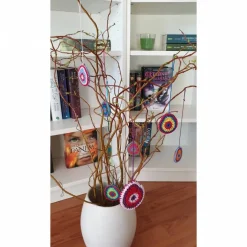 Buntes gehäkeltes Wende-Osterei Ostereier