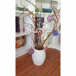 Buntes gehäkeltes Wende-Osterei Ostereier