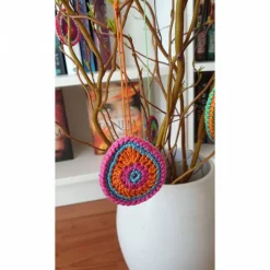 Buntes gehäkeltes Wende-Osterei Ostereier