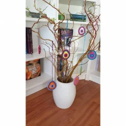 Buntes gehäkeltes Wende-Osterei Ostereier