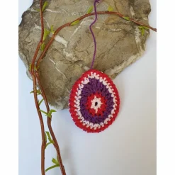 Buntes gehäkeltes Wende-Osterei Ostereier