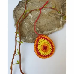 Buntes gehäkeltes Wende-Osterei Ostereier