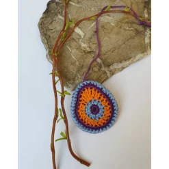 Buntes gehäkeltes Wende-Osterei Ostereier