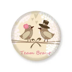 Hot Button „Team Braut“  3,2 cm Accessoires