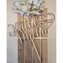 Sale Cake Topper personalisiert aus Holz Tortendekoration