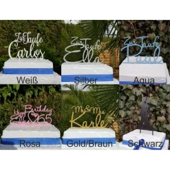 Taufkerzen|logo-cut Cake Topper Taufe V11
