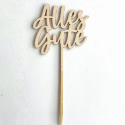 Caketopper "Alles Gute" Tortendekoration