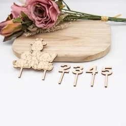 Caketopper Dschungeltiere –  Kuchenaufsatz für Geburtstage & Babypartys Tortendekoration