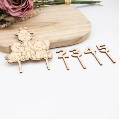 Caketopper Dschungeltiere –  Kuchenaufsatz für Geburtstage & Babypartys Tortendekoration
