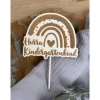 Glückwunschkarten|MultiManufaktur Caketopper "Hurra Kindergartenkind" / Kuchendeko Regenbogen Kindergarten