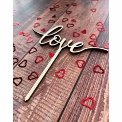 Clearance Caketopper „Love“, Valentinstag, Hochzeit, Kuchendekoration, verschiedene Größen Hochzeitsdeko