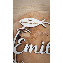 Discount Caketopper zur Kommunion / Kuchendeko Cake Topper mit Fisch Kuchenstecker Konfirmation Taufe Dekoration