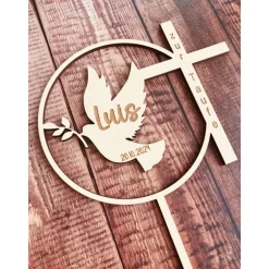 Clearance Caketopper zur Taufe personalisiert und graviert, Caketopper zur Geburt, baptism Caketopper, Kuchendekoration, Tortenfig Tortendekoration