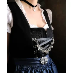 Online Charivari , Kette, Ohrringe fürs Dirndl, Dirnd- Schmuck, Herz Trachtenschmuck