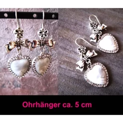 Online Charivari , Kette, Ohrringe fürs Dirndl, Dirnd- Schmuck, Herz Trachtenschmuck