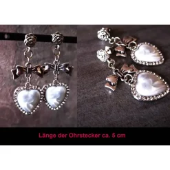 Online Charivari , Kette, Ohrringe fürs Dirndl, Dirnd- Schmuck, Herz Trachtenschmuck