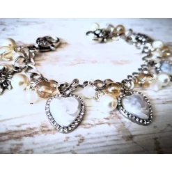 Online Charivari , Kette, Ohrringe fürs Dirndl, Dirnd- Schmuck, Herz Trachtenschmuck