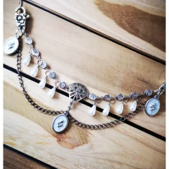 Hot Charivari ,  Ohrringe fürs Dirndl, Dirnd- Schmuck, weiss Trachtenschmuck