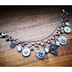Trachtenschmuck|Tinas Schmucktruhe Charivari ,  Schmuckset fürs Dirndl, Dirnd- Schmuck, weiss