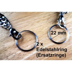 Best Charivari aus Edelstahl, Basiskette, Trachtenschmuck, 1reihig Trachtenschmuck