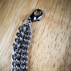 Online Charivari aus Edelstahl, Basiskette, Trachtenschmuck, 2reihig Trachtenschmuck