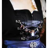 Clearance Charivari aus Edelstahl, Dirnd- Schmuck,Trachten, Rosenquarz und Tigerauge Trachtenschmuck