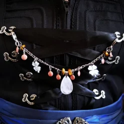 Clearance Charivari aus Edelstahl, Dirnd- Schmuck,Trachten, Rosenquarz und Tigerauge Trachtenschmuck