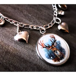 Hot Charivari aus Edelstahl, Dirnd- Schmuck,Trachten, Hirsch Trachtenschmuck