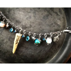 Hot Charivari aus Edelstahl, Dirnd- Schmuck,,Trachten, Horn Trachtenschmuck