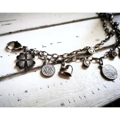 Best Charivari aus Edelstahl, Dirnd- Schmuck,,Trachten, Hochzeit, Strass Trachtenschmuck