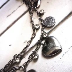 Best Charivari aus Edelstahl, Dirnd- Schmuck,,Trachten, Hochzeit, Strass Trachtenschmuck