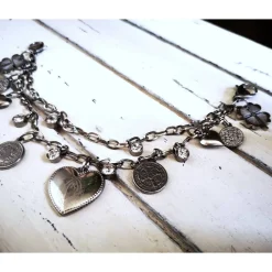 Best Charivari aus Edelstahl, Dirnd- Schmuck,,Trachten, Hochzeit, Strass Trachtenschmuck