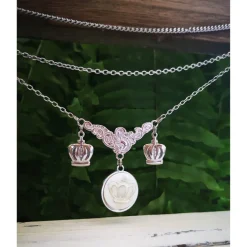Best Charivari aus Edelstahl, Dirnd- Schmuck,Trachten, Hochzeit, 3 reihig Trachtenschmuck