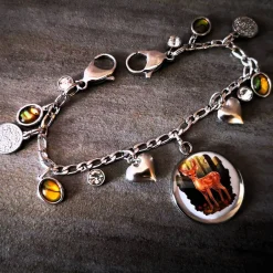 Trachtenschmuck|Tinas Schmucktruhe Charivari aus Edelstahl, Dirnd- Schmuck,Trachten, Hirsch