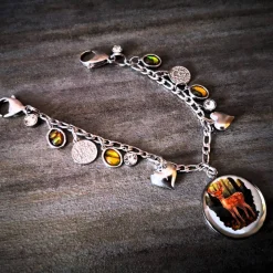 Trachtenschmuck|Tinas Schmucktruhe Charivari aus Edelstahl, Dirnd- Schmuck,Trachten, Hirsch