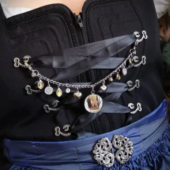 Trachtenschmuck|Tinas Schmucktruhe Charivari aus Edelstahl, Dirnd- Schmuck,Trachten, Hirsch