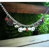 Hot Charivari aus Edelstahl, Dirnd- Schmuck,Trachten, Hochzeit, Glas Trachtenschmuck