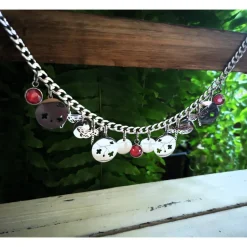 Hot Charivari aus Edelstahl, Dirnd- Schmuck,Trachten, Hochzeit, Glas Trachtenschmuck