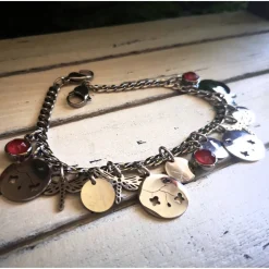 Hot Charivari aus Edelstahl, Dirnd- Schmuck,Trachten, Hochzeit, Glas Trachtenschmuck