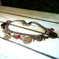 Hot Charivari aus Edelstahl, Dirnd- Schmuck,Trachten, Hochzeit, Glas Trachtenschmuck