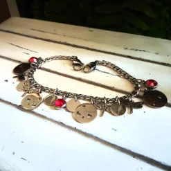 Hot Charivari aus Edelstahl, Dirnd- Schmuck,Trachten, Hochzeit, Glas Trachtenschmuck